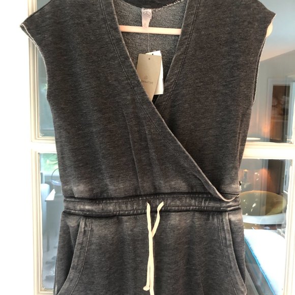 Grey Jump Suit Casual (Alternative Apparel) - Picture 2 of 5